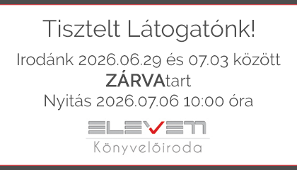 Szabadság miatt zárva